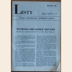 Listy - říjen 1979 č. 5