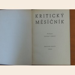 Kritický měsíčník (ročník VI, 1945)